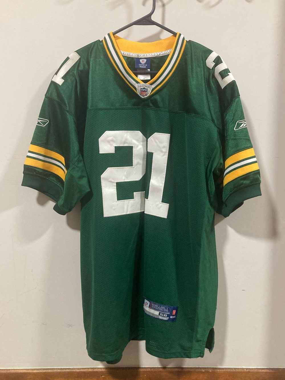 Reebok NFL Onfield Mesh Jersey Green Bay Packers Woodson 21